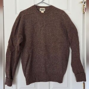 Woolrich Vintage Men's Brown Heathered Crewneck Wool Sweater